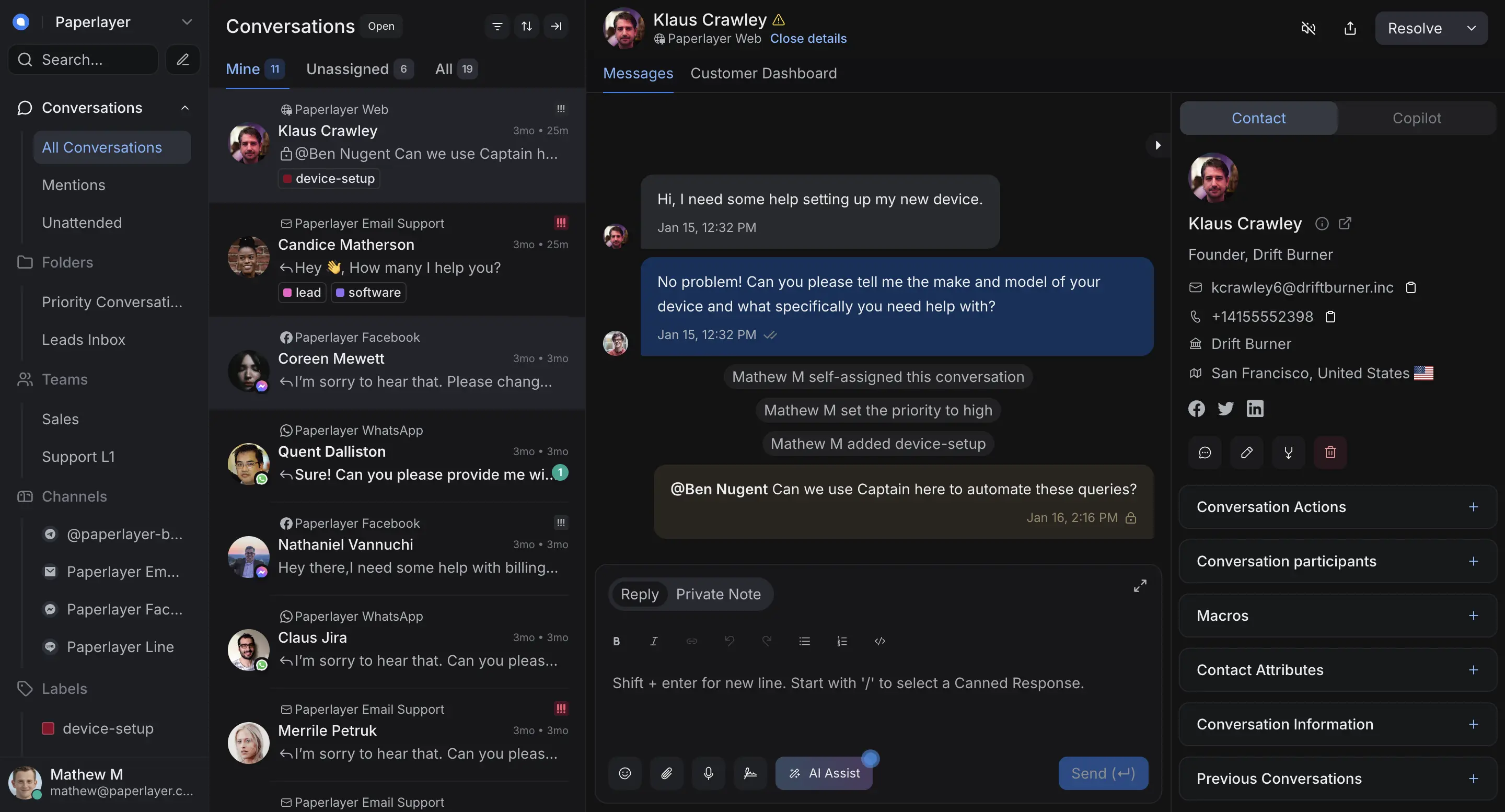 Replyo Dashboard